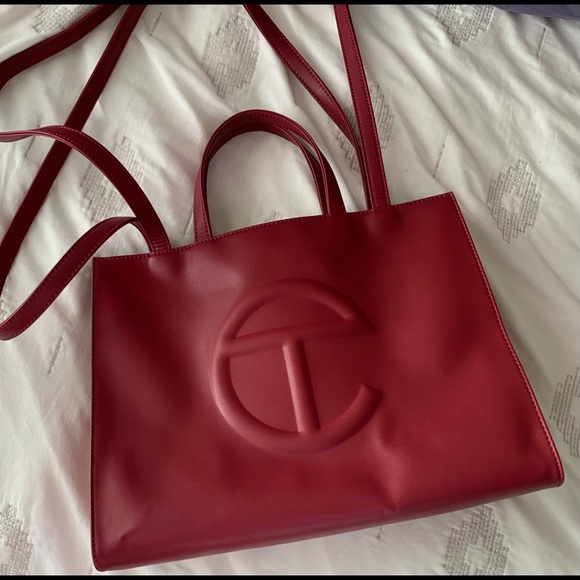 Telfar Handbags - Medium Oxblood Shopper